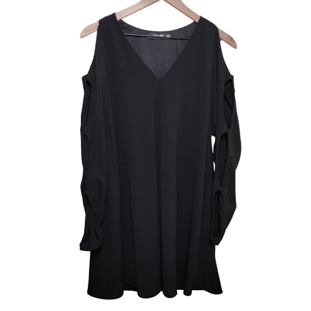 Do + Be Black Long Sleeve Dress, Medium